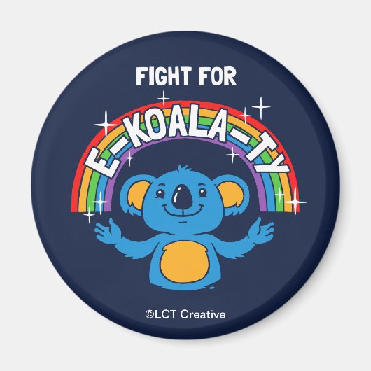 Aimant Lutte Pour E-Koala-Ty (Devant)