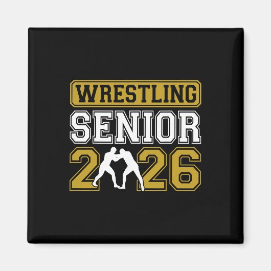 Aimant Lutte Senior 2026 - Diplômés Lutteurs (Devant)