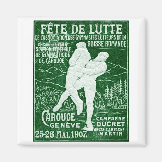 Aimant Lutte suisse 1907 (Devant)