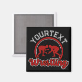 Aimant Lutter AJOUTER LE NOM Grappe Champion d'équipe (Recto/Verso)