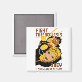 Aimant Lutter contre la tuberculose (Recto/Verso)