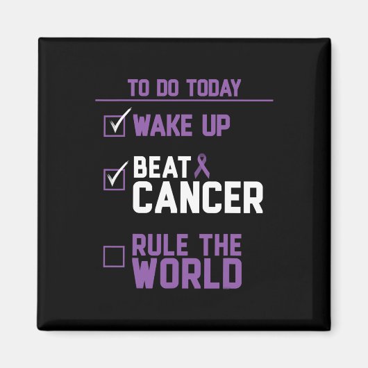 Aimant Lutter contre le cancer dans le monde (Devant)