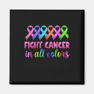 Aimant Lutter contre le cancer dans toutes les couleurs S
