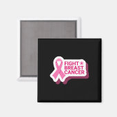 Aimant Lutter contre le cancer du sein (Recto/Verso)