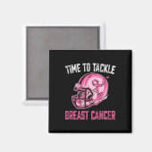 Aimant Lutter Contre Le Cancer Du Sein Casque De Football (Recto/Verso)