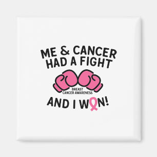 Aimant Lutter contre le cancer du sein J'ai gagné le canc