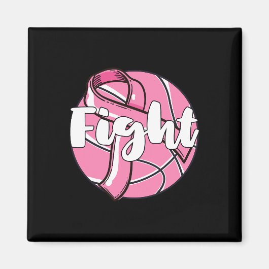 Aimant Lutter Contre le cancer du sein Joueur de basket-b (Devant)