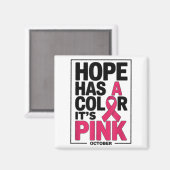 Aimant Lutter contre le cancer du sein Mois pour les fill (Recto/Verso)