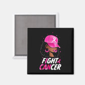 Aimant Lutter contre le cancer du sein Sensibilisation Fe (Recto/Verso)