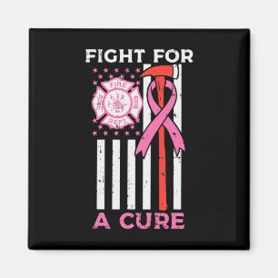 Aimant Lutter Pour Un Pompier Cure Us Drapeau Cancer Du S