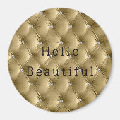 Aimant Luxe doux Or chaud Faux Velvet (Devant)