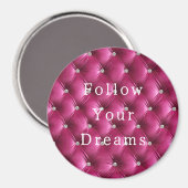 Aimant Luxe doux rose Faux Velvet (Recto/Verso)