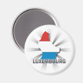 Aimant Luxembourg - Carte Drapeau 2.0 (Recto/Verso)