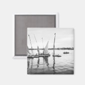 Aimant Luxor Egypt, Feluccas sur le Nil (Recto/Verso)