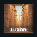 Aimant Luxor Egypt Karnak Temple Voyage<br><div class="desc">Louxor, souvent appelée "le plus grand musée du monde en plein air", est une ville du sud de l’Égypte qui se trouve sur la rive est du Nil. Elle fut autrefois la ville antique de Thèbes, capitale de l'Egypte pendant le Nouveau Royaume (16ème-11ème siècle avant JC) et un centre de...</div>