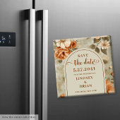 Aimant Luxury Boho Rusty Ivory Sage Floral Save the Date