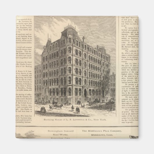 Aimant LW Lawrence et Bankers Birmingham Iron (Devant)