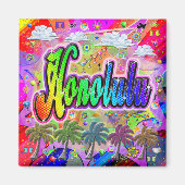 Aimant Lycée à thème Honolulu Vista Express (Devant)