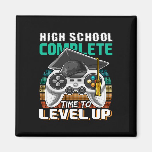 Aimant Lycée Complet Vidéo Jeu Diplôme Supérieur (Devant)