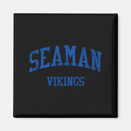 Aimant Lycée Seaman Hs Topeka Ks Vintage Srts (Devant)