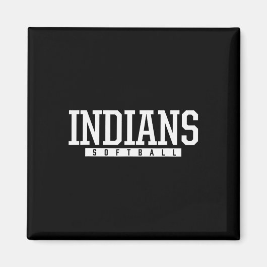 Aimant Lycée Softll Indians Ldwin (Devant)