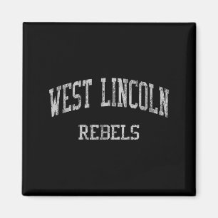 Aimant Lycée West Lincoln Hs Lincolnton Nc Vintage