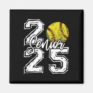 Aimant Lycéenne de softball de la promotion 2025 2025 Ret