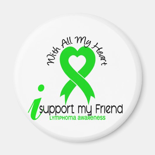 Aimant LYMPHOMA Je soutiens Mon Ami (Devant)