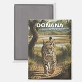 Aimant Lynx ibérique dans le parc national de Donana Voya (Recto/Verso)