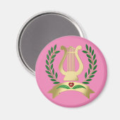 Aimant Lyre d'or (Recto/Verso)