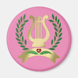 Aimant Lyre d'or