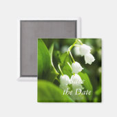 Aimant Lys de la fleur de vallée (Recto/Verso)