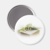 Aimant Lys de la vallée avec la bible (Recto/Verso)