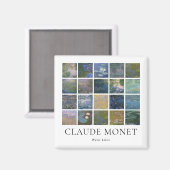Aimant Lys d'eau Claude Monet (Recto/Verso)