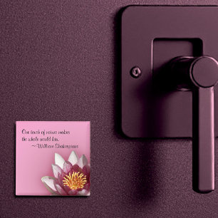 Aimant Lys d'eau rose