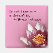 Aimant Lys d'eau rose (Devant)