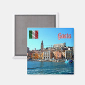 Aimant LZO003 GAETA MEDIEVAL, Latium, Italie, Frigo (Recto/Verso)