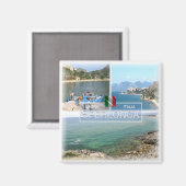 Aimant LZO017 SPERLONGA, Mosaïque, Latium, Italie, Réfrig (Recto/Verso)