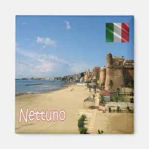 Aimant LZO027 Côte NETTUNO, Latium, Italie, Frigo