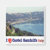 Aimant LZO038 CASTEL GANDOLFO I Love, Latium, Frigo (Devant)