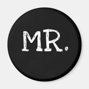 Aimant M. blanc des textes de marié