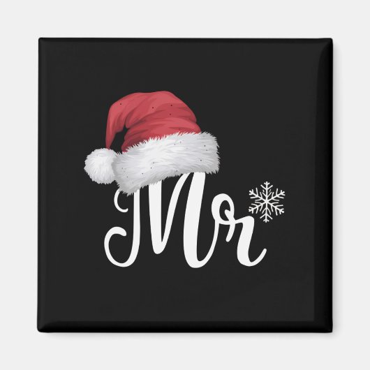 Aimant M. Claus Couples qui correspondent aux pyjamas de  (Devant)