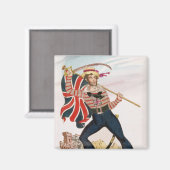 Aimant M. E.F. Saville comme "Union Jack" (Recto/Verso)