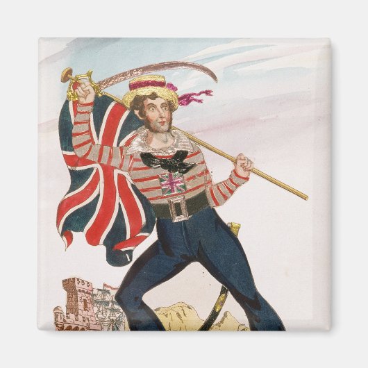 Aimant M. E.F. Saville comme "Union Jack" (Devant)