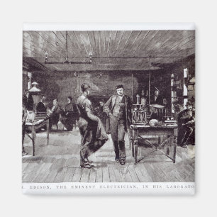 Aimant M. Edison, l'électricien éminent