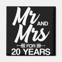 M. Et Mme Pour 20 ans 20e anniversaire Mariage