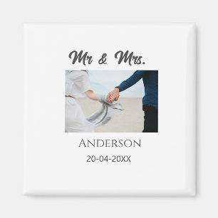 Aimant M. & Mme ajouter nom de famille date année mariage