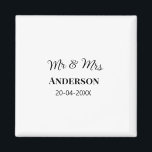 Aimant M. & Mme ajouter nom de famille date année mariage<br><div class="desc">conception</div>