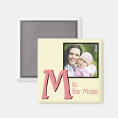 Aimant M pour maman (Recto/Verso)