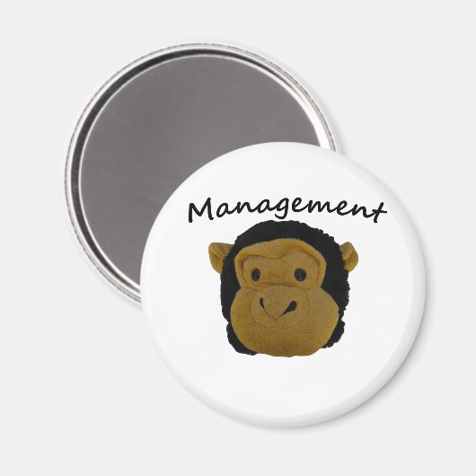 Aimant M. Trouble. Badges de gestion (Recto/Verso)
